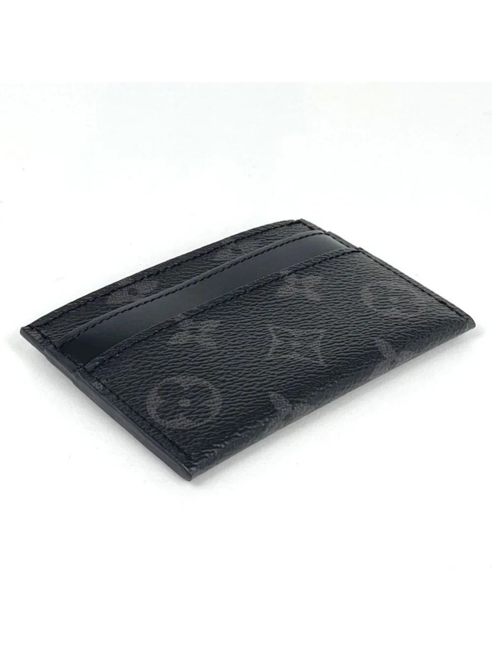 Louis Vuitton Card Case Double Monogram Eclipse Noir